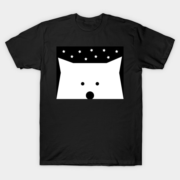 Peek-a-Boo Bear with Stars T-Shirt by ABKS